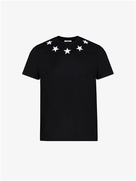 givenchy t shirt stars|givenchy t shirt with holes.